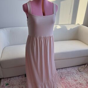 Express Light Pink Maxi Dress